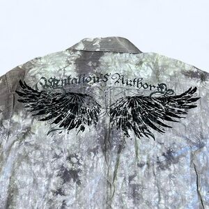 Grunge Goth Grey Cross Top by Eighty Eight!